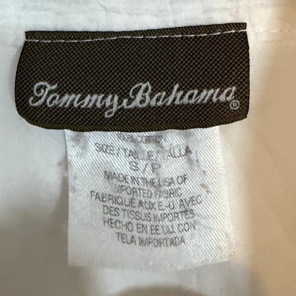 Tommy Bahama White 100% Cotton Long Sleeve Shirt – Size S/P - Picture 3 of 8